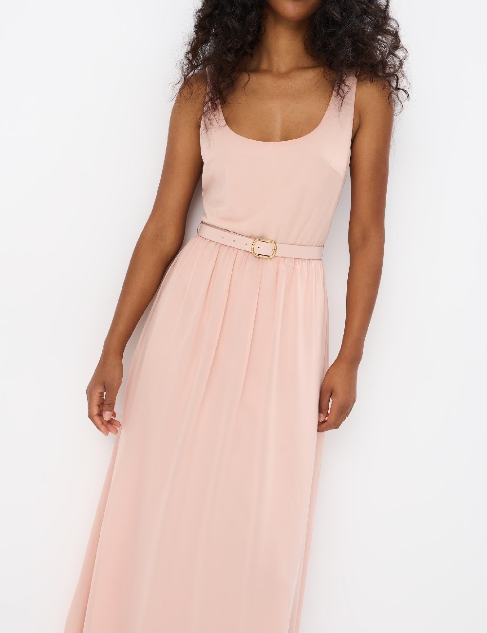 Rochie lunga Mohito, roz - 1 | YEO