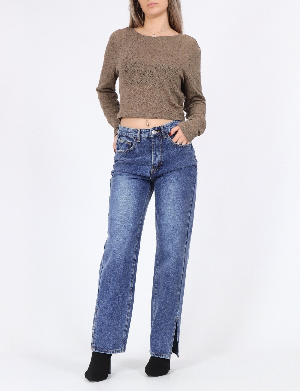 Blugi PRETTYLITTLETHING, albastru - 1 | YEO