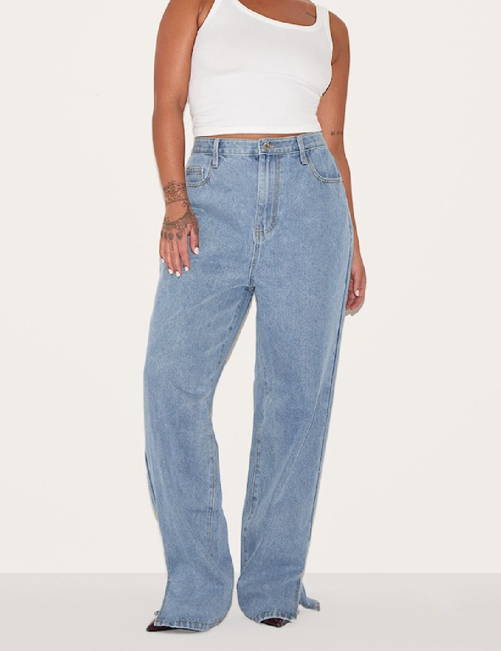 Blugi PRETTYLITTLETHING, albastru