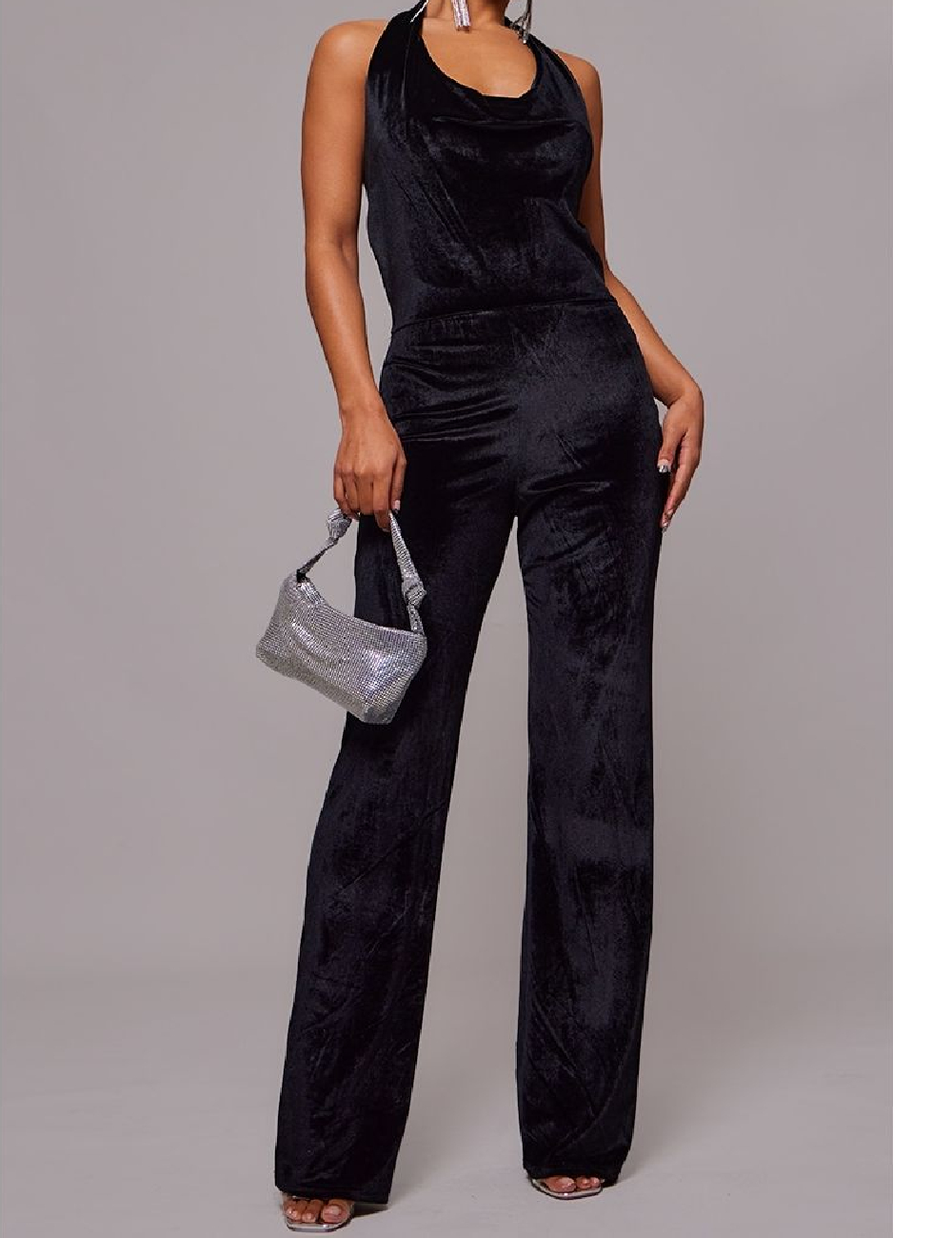 Salopeta PRETTYLITTLETHING, negru