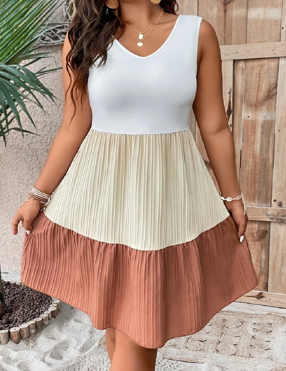 Rochie scurta SHEIN CURVE, mix culori - 1 | YEO