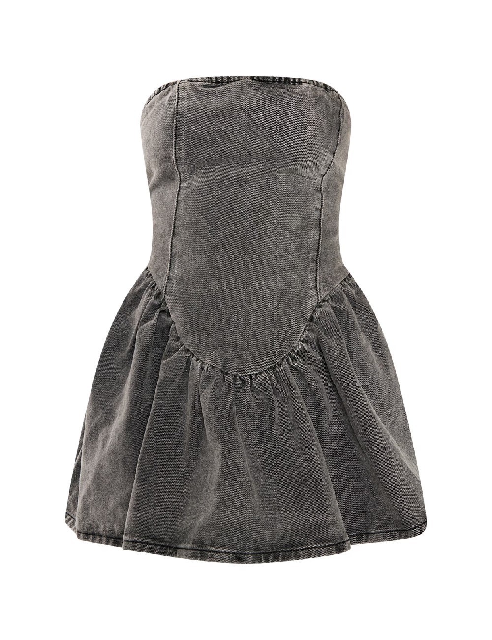 Rochie scurta PRETTYLITTLETHING, gri - 1 | YEO