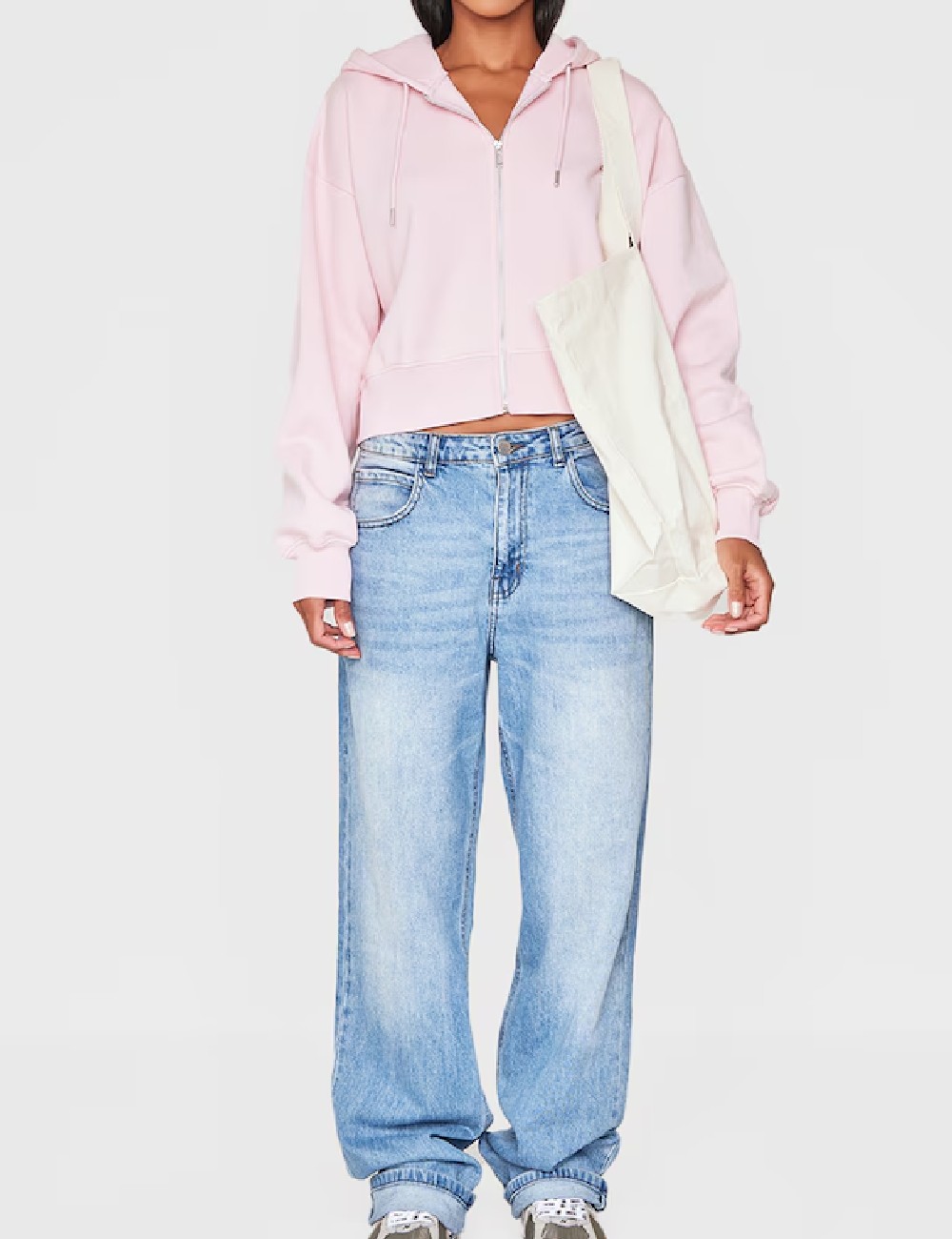 Hanorac Oversize PRETTYLITTLETHING, roz - 1 | YEO