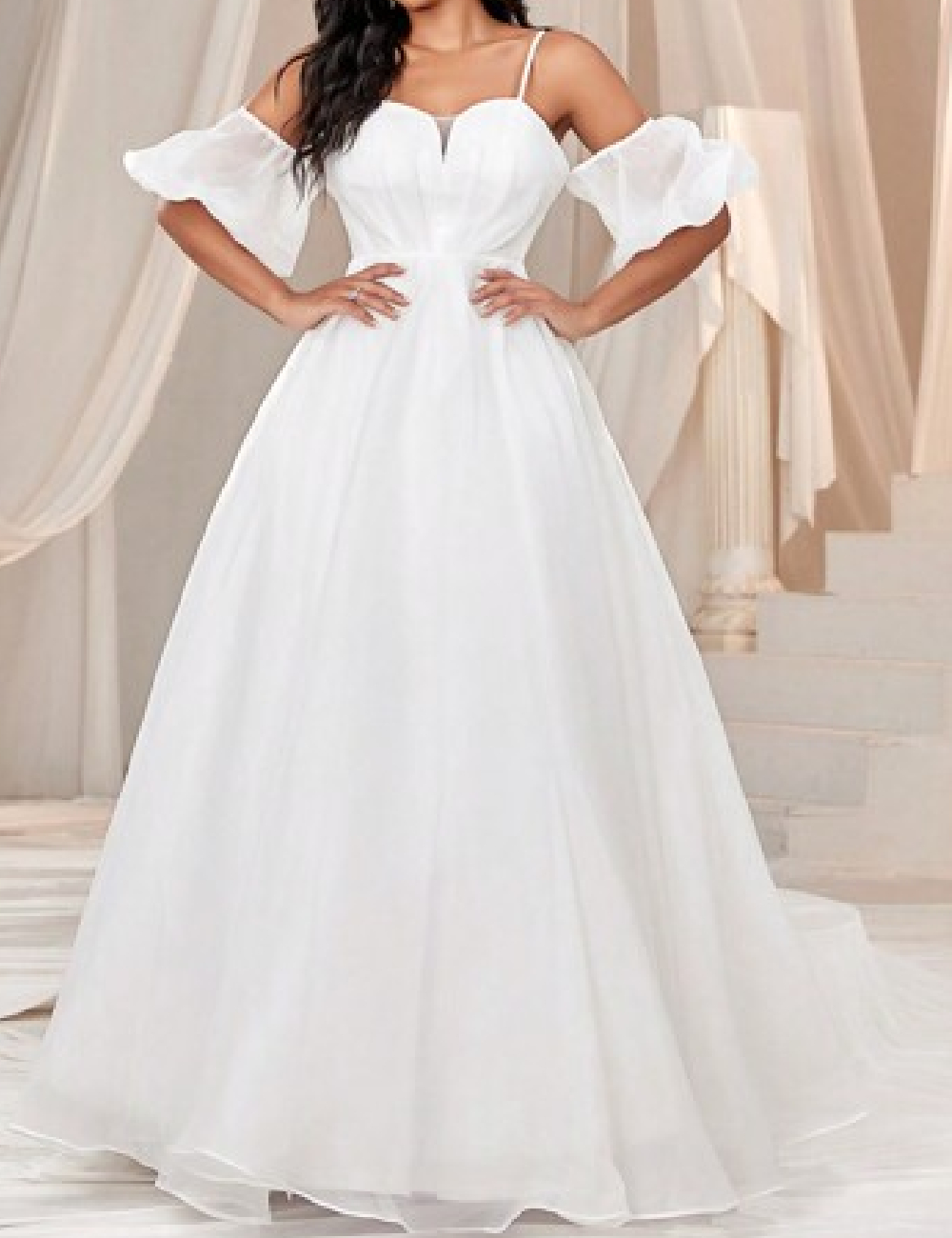 Rochie lunga SHEIN, alb