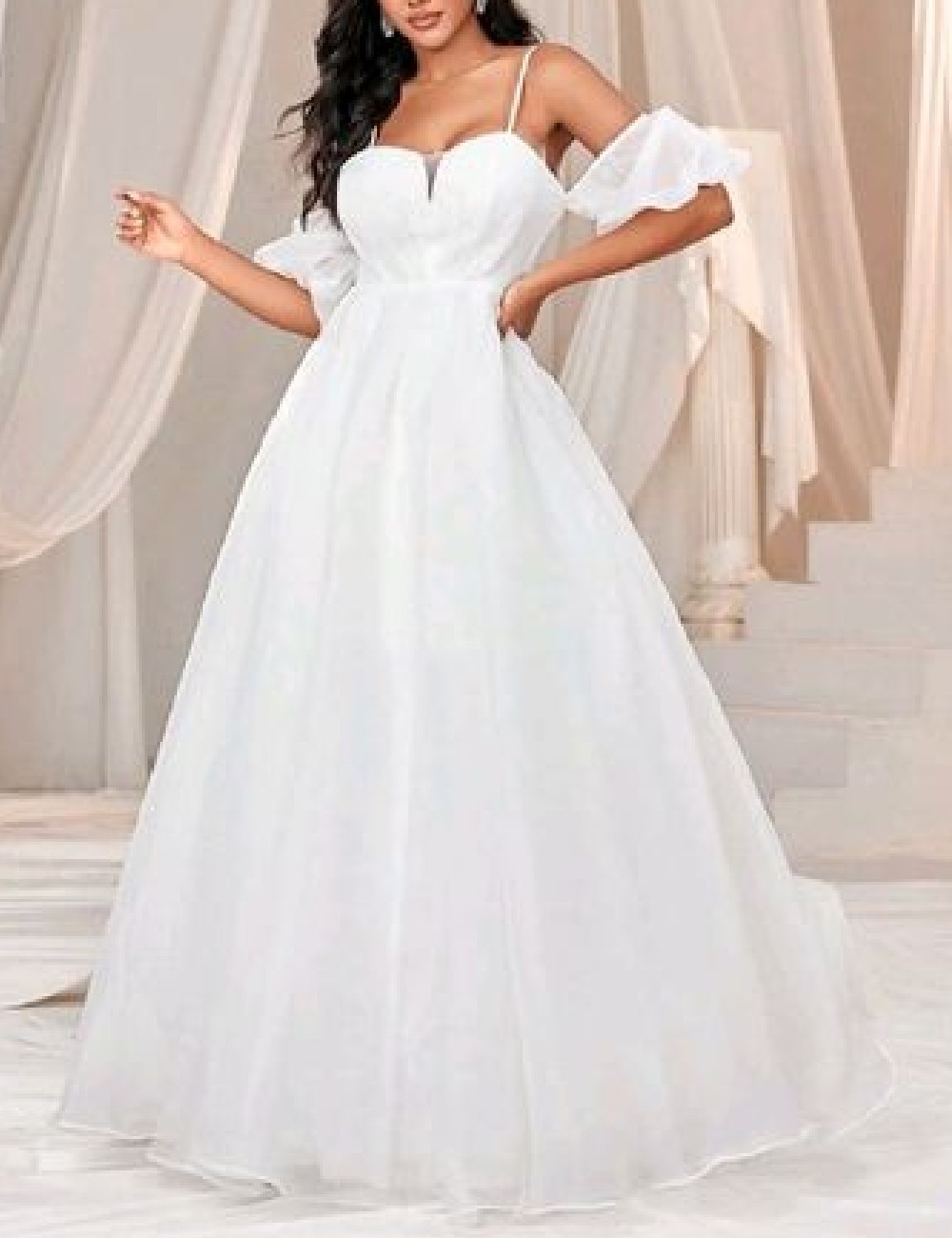 Rochie lunga SHEIN, alb - 1 | YEO