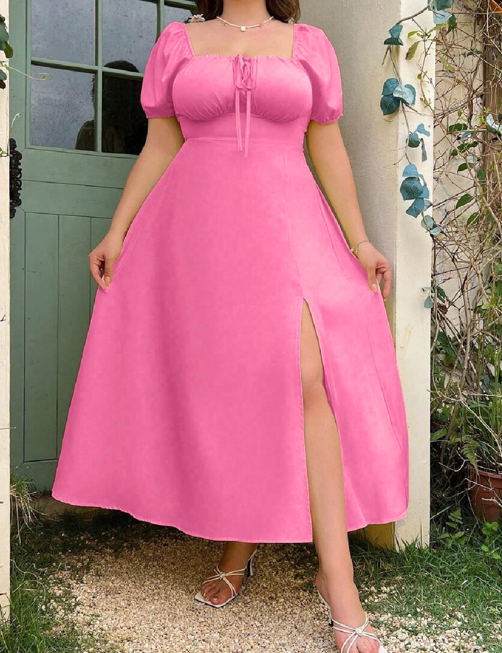 Rochie lunga SHEIN CURVE, roz