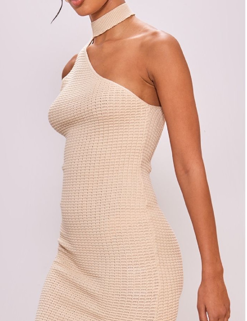 Rochie medie PRETTYLITTLETHING, crem - 1 | YEO