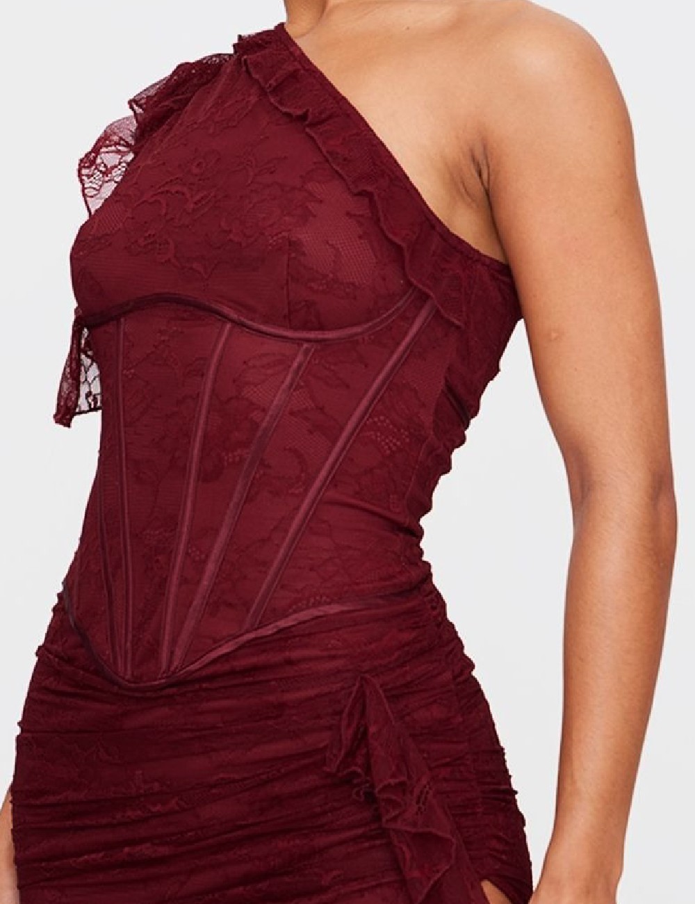 Rochie lunga PRETTYLITTLETHING, visiniu - 1 | YEO