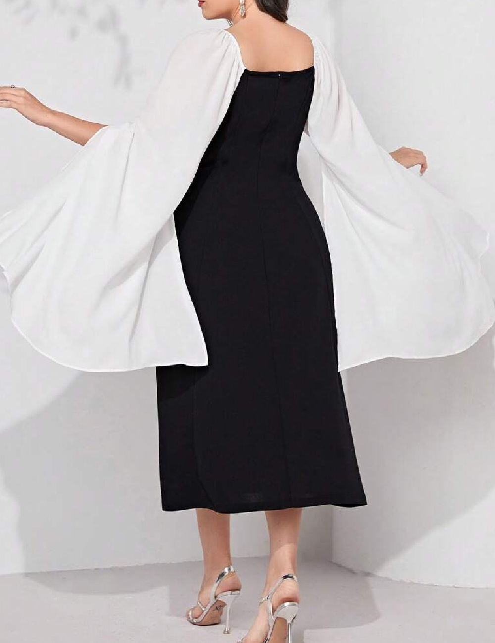 Rochie medie SHEIN CURVE, negru