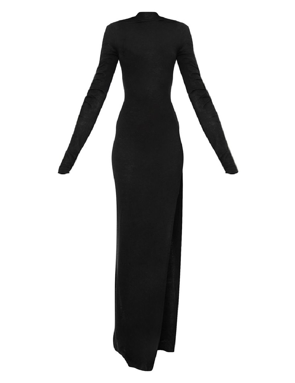 Rochie lunga PRETTYLITTLETHING, negru - 1 | YEO