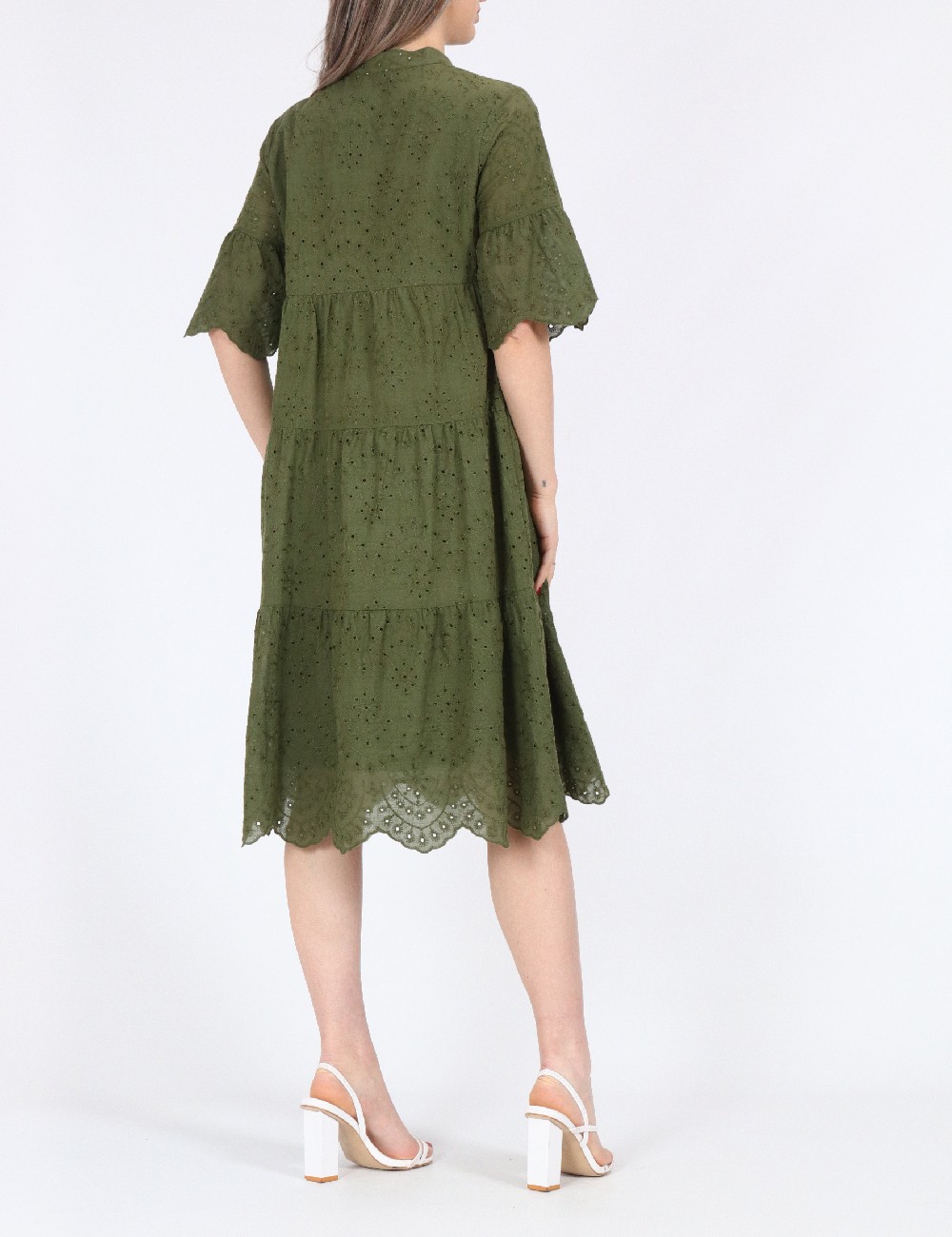 Rochie medie SHEIN, verde - 1 | YEO