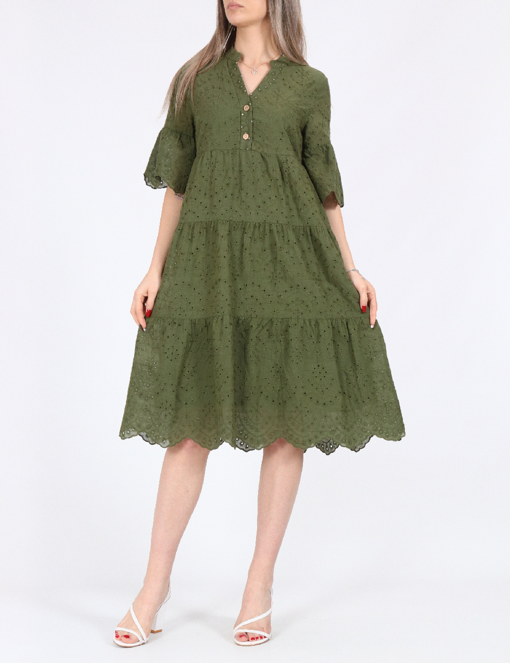 Rochie medie SHEIN, verde