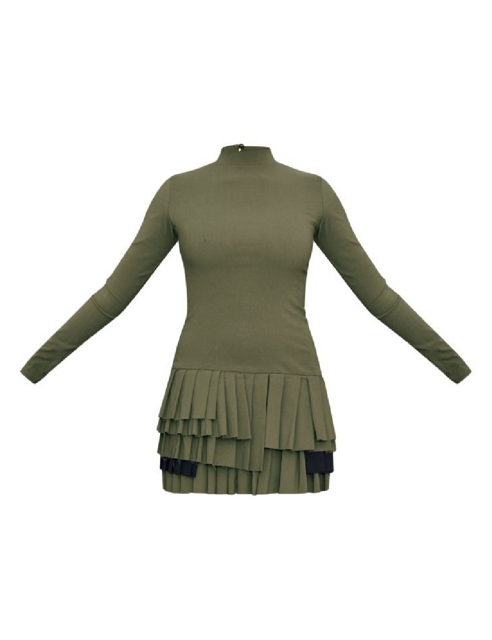 Rochie scurta PRETTYLITTLETHING, verde - 1 | YEO