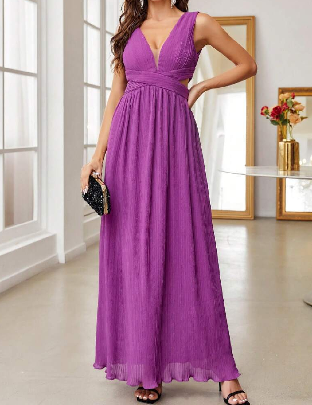 Rochie lunga SHEIN, mov