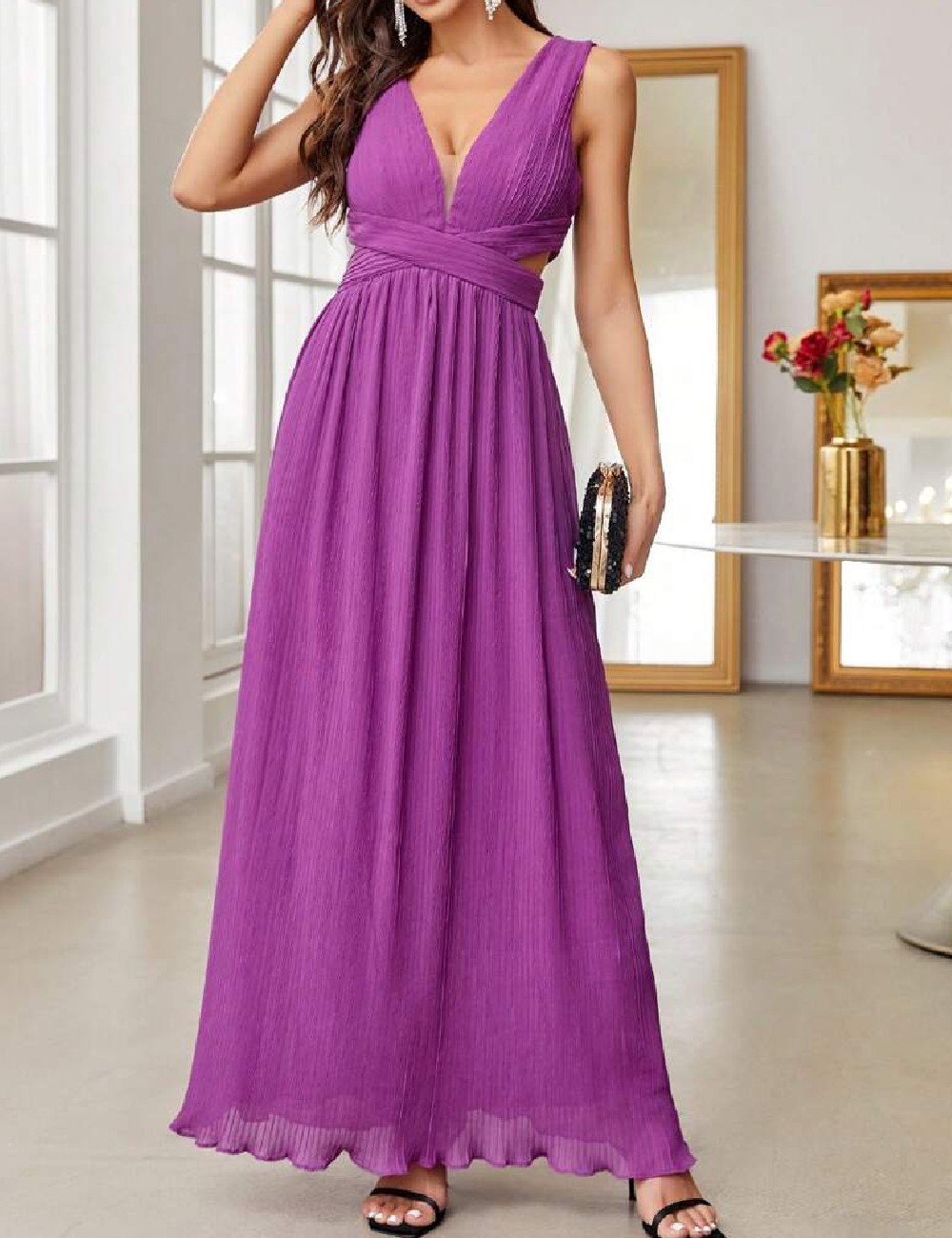 Rochie lunga SHEIN, mov - 1 | YEO