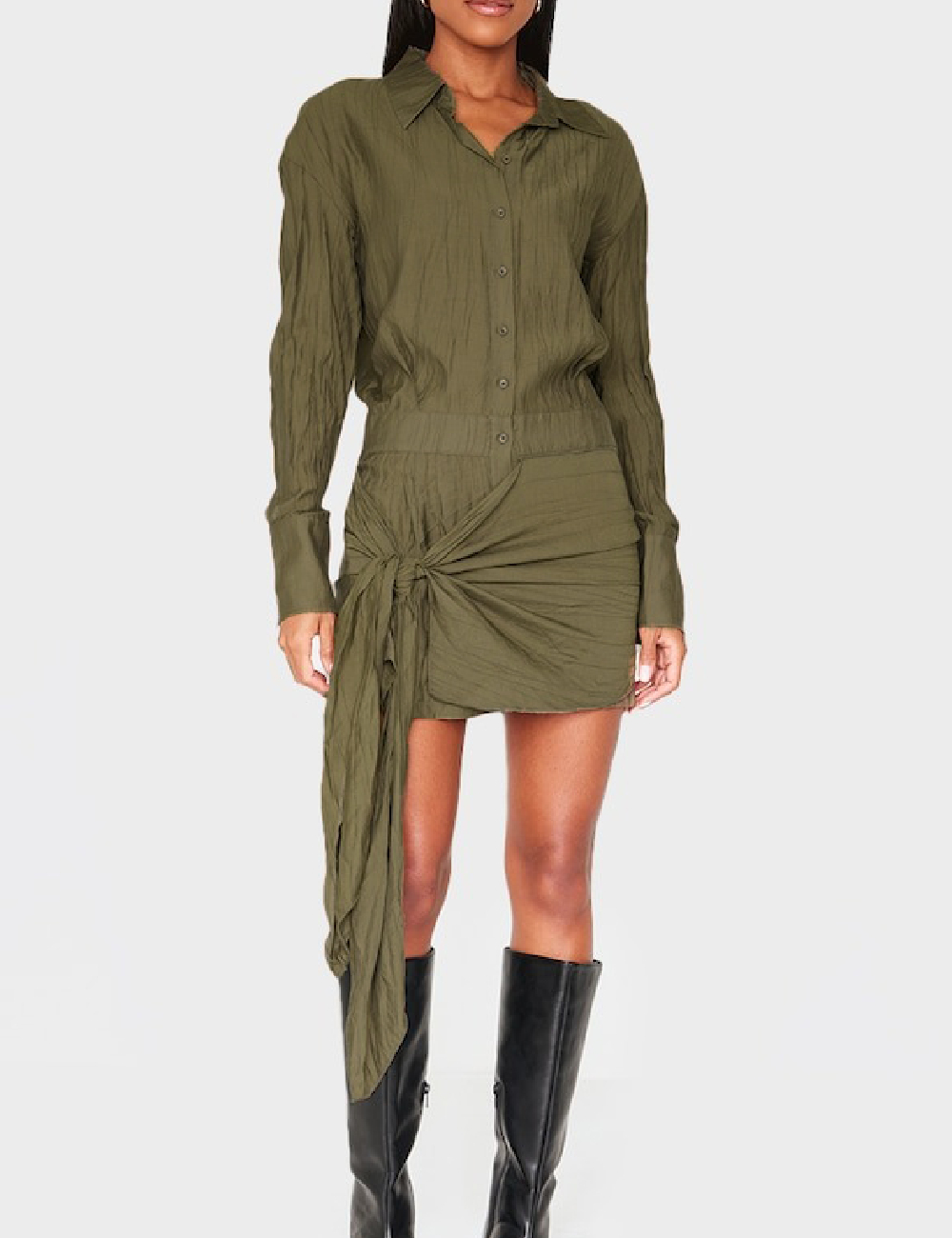 Rochie scurta PRETTYLITTLETHING, verde