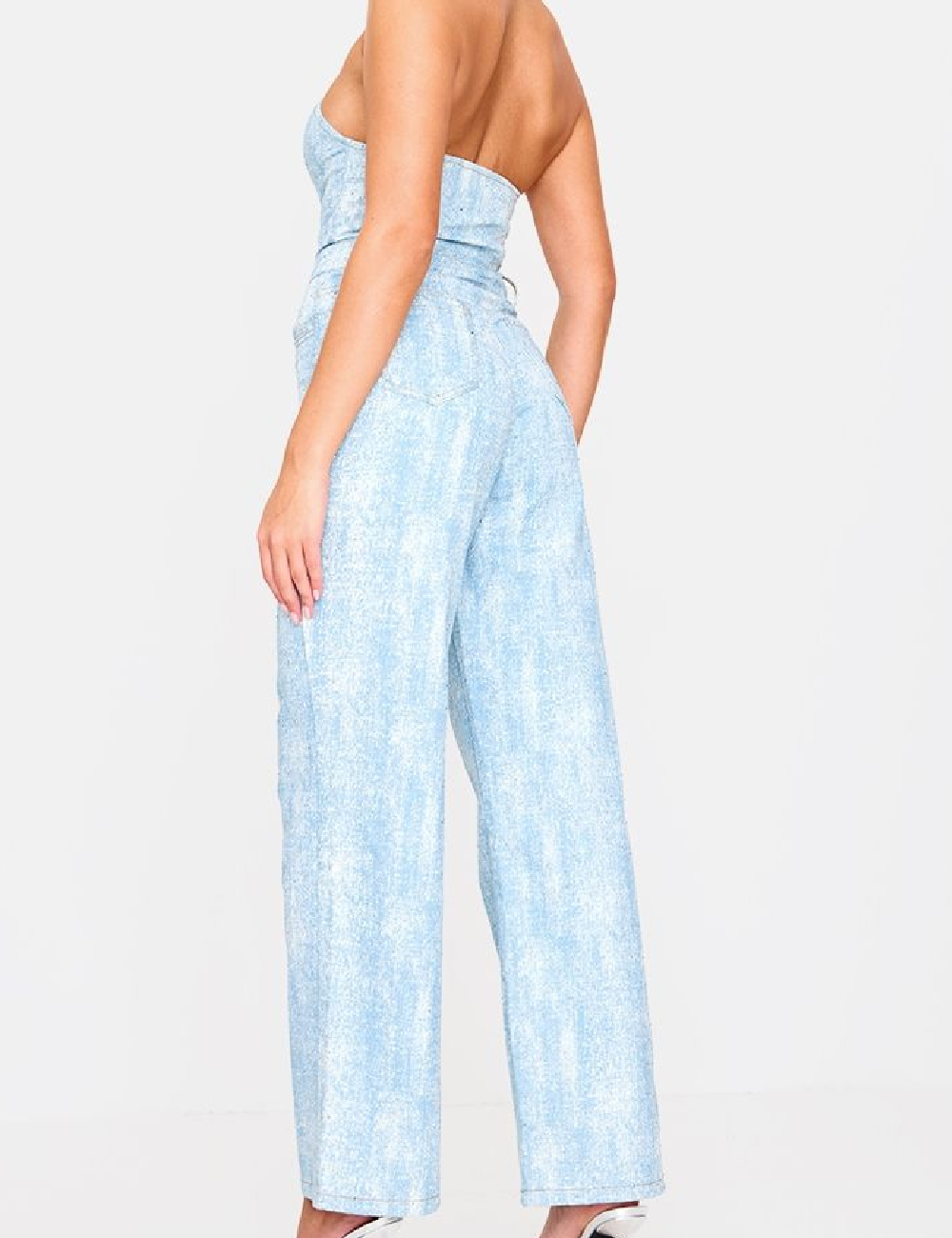 Salopeta PRETTYLITTLETHING, albastru - 1 | YEO