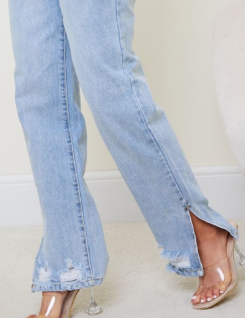 Blugi PRETTYLITTLETHING, albastru - 1 | YEO