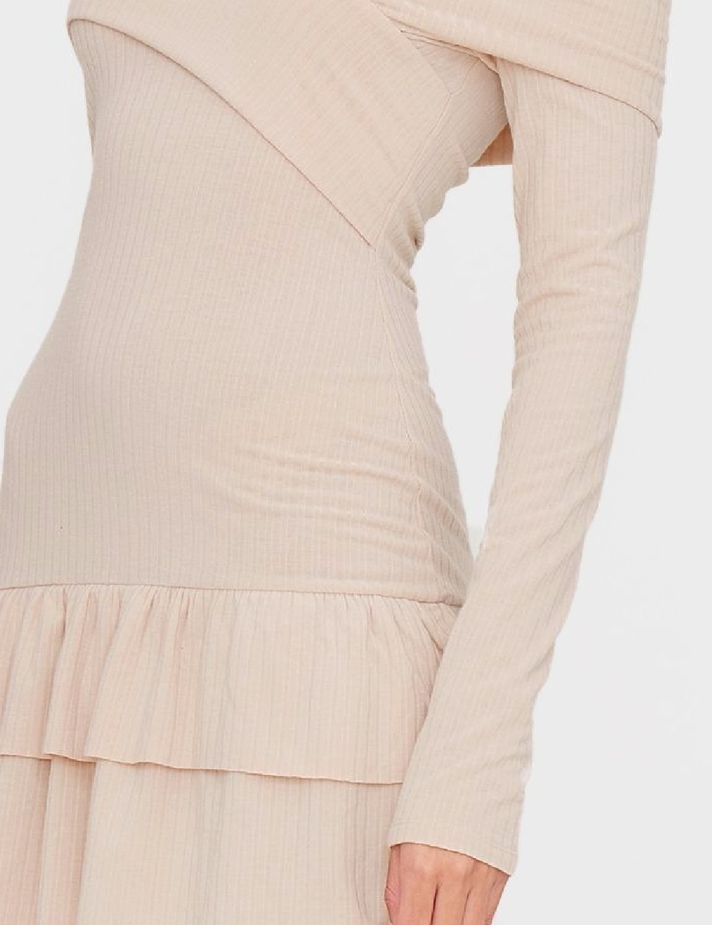 Rochie scurta PRETTYLITTLETHING, crem - 1 | YEO