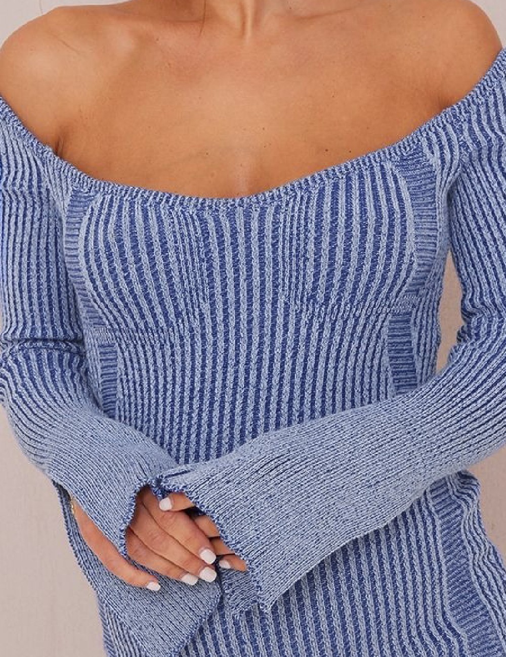 Rochie scurta PRETTYLITTLETHING Maternity, albastru - 1 | YEO