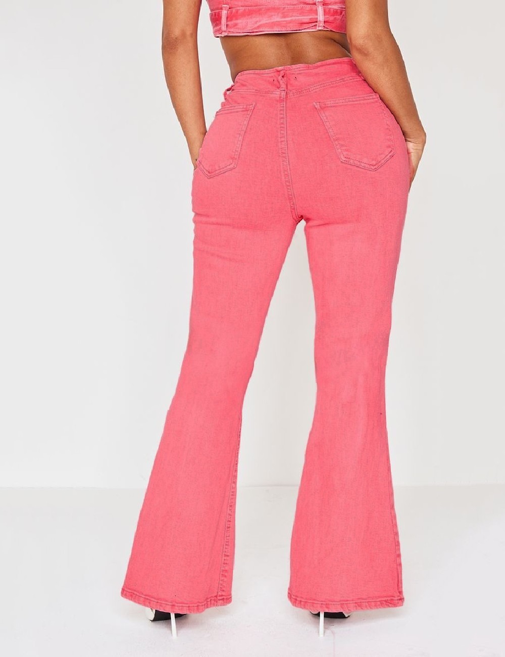 Blugi PRETTYLITTLETHING, roz - 1 | YEO
