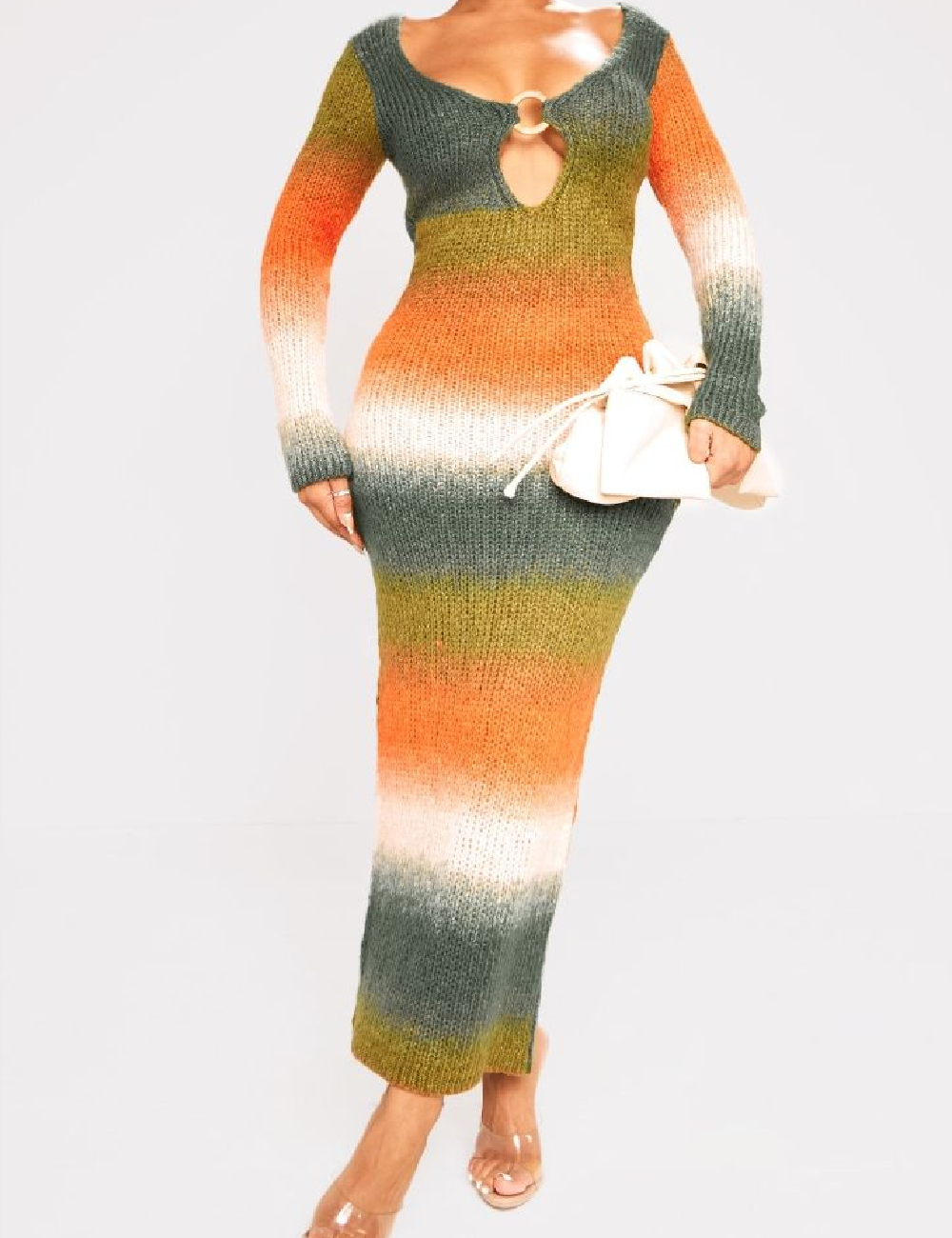 Rochie lunga PRETTYLITTLETHING, mix culori
