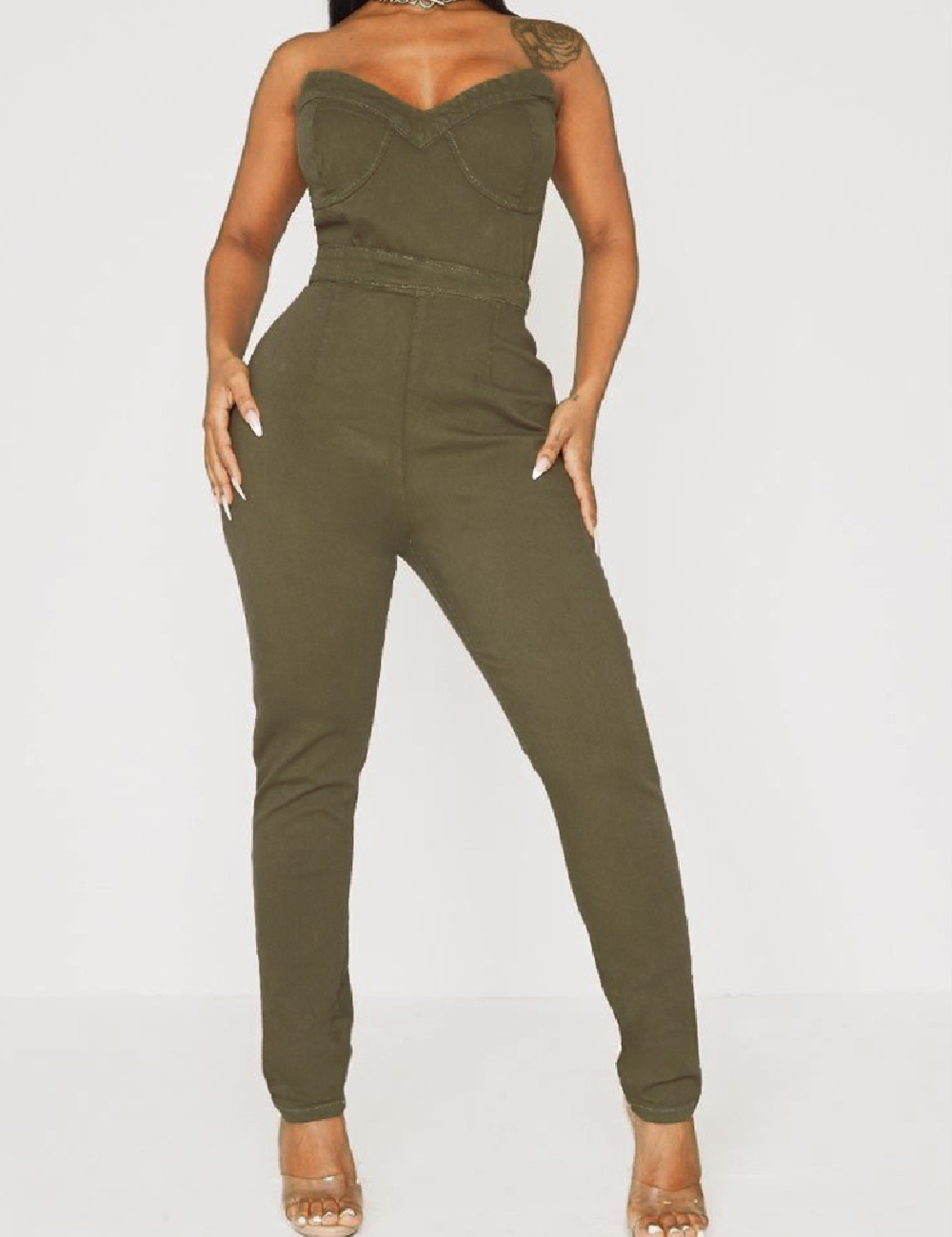 Salopeta PRETTYLITTLETHING, verde