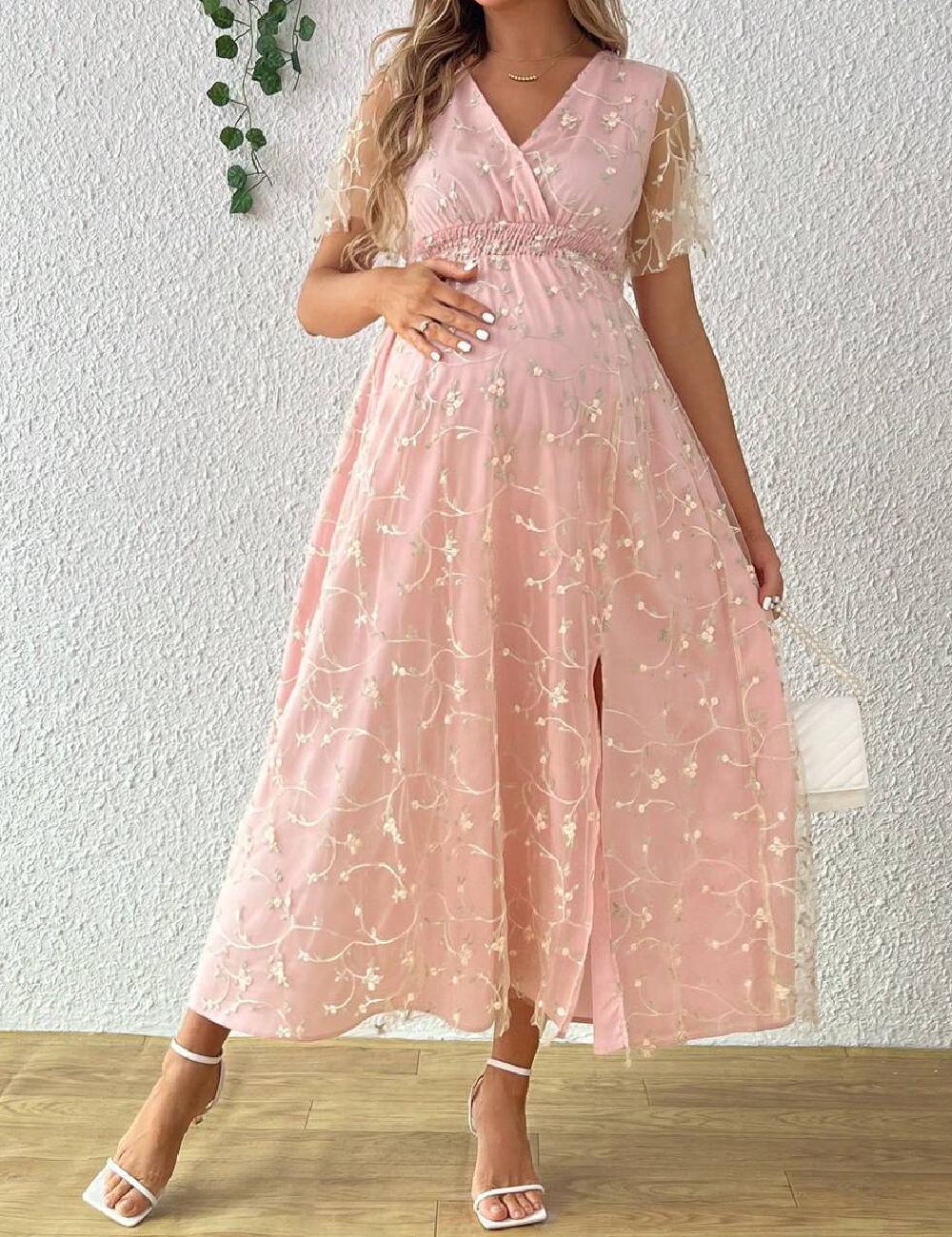 Rochie medie SHEIN Maternity, roz