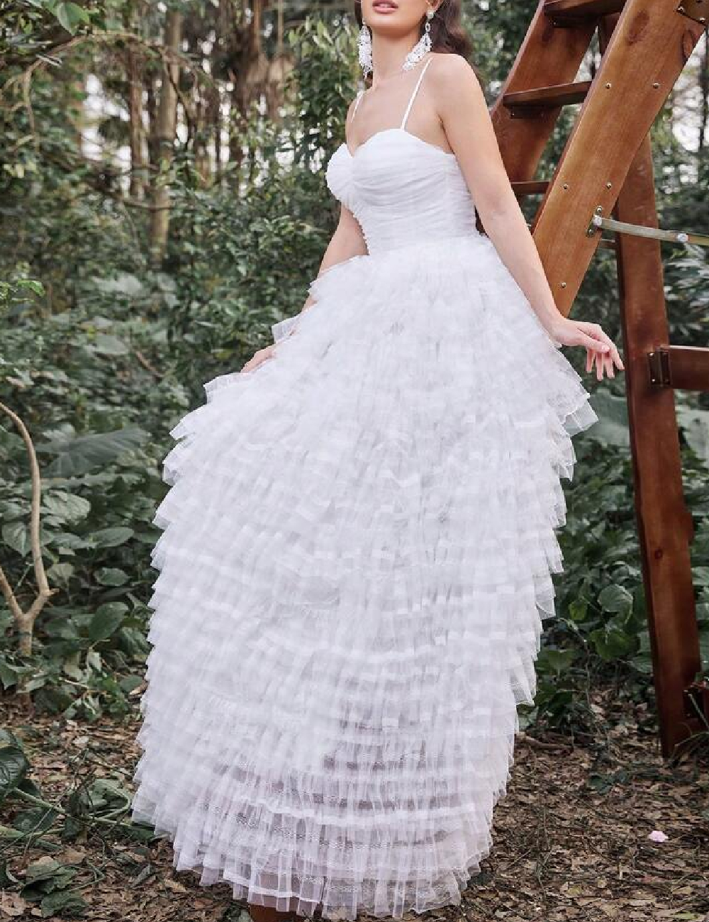 Rochie lunga Faeriesty, alb - 1 | YEO