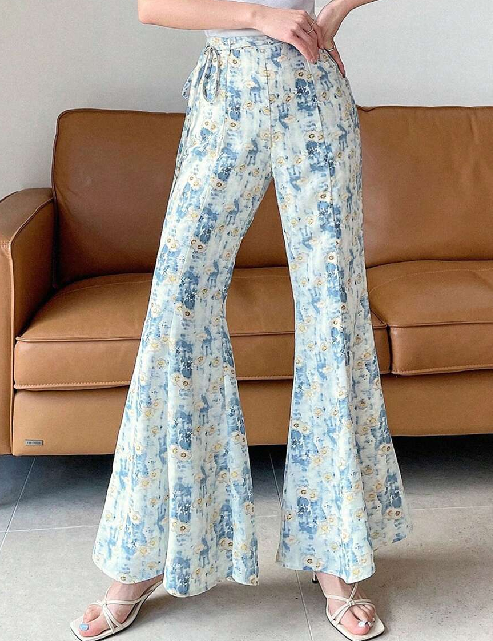 Pantaloni dazy, albastru