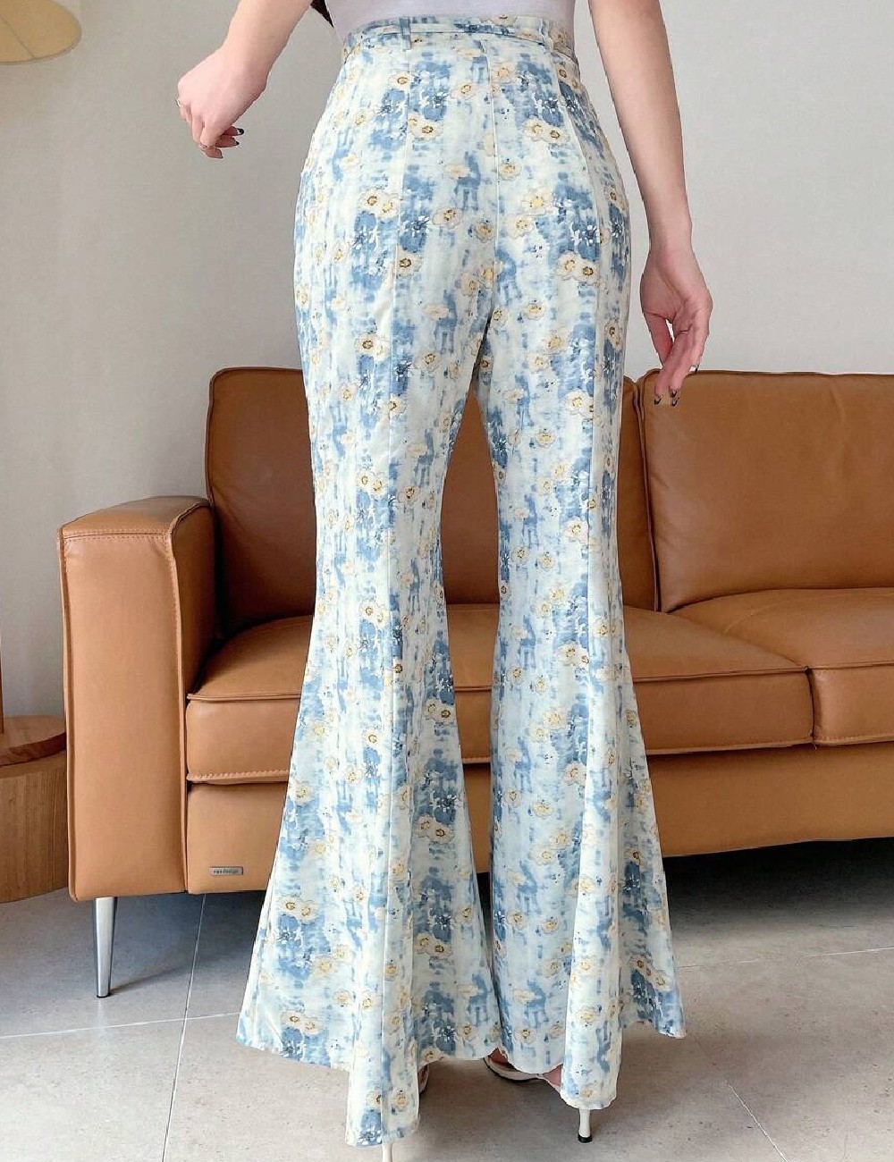 Pantaloni Dazy, albastru - 1 | YEO