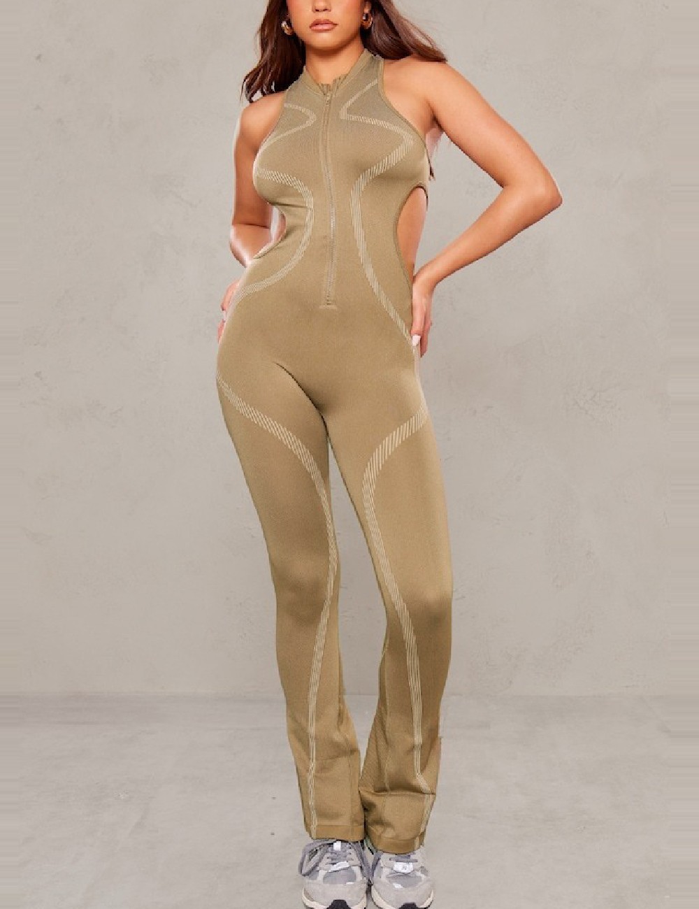 Salopeta PRETTYLITTLETHING, verde - 1 | YEO