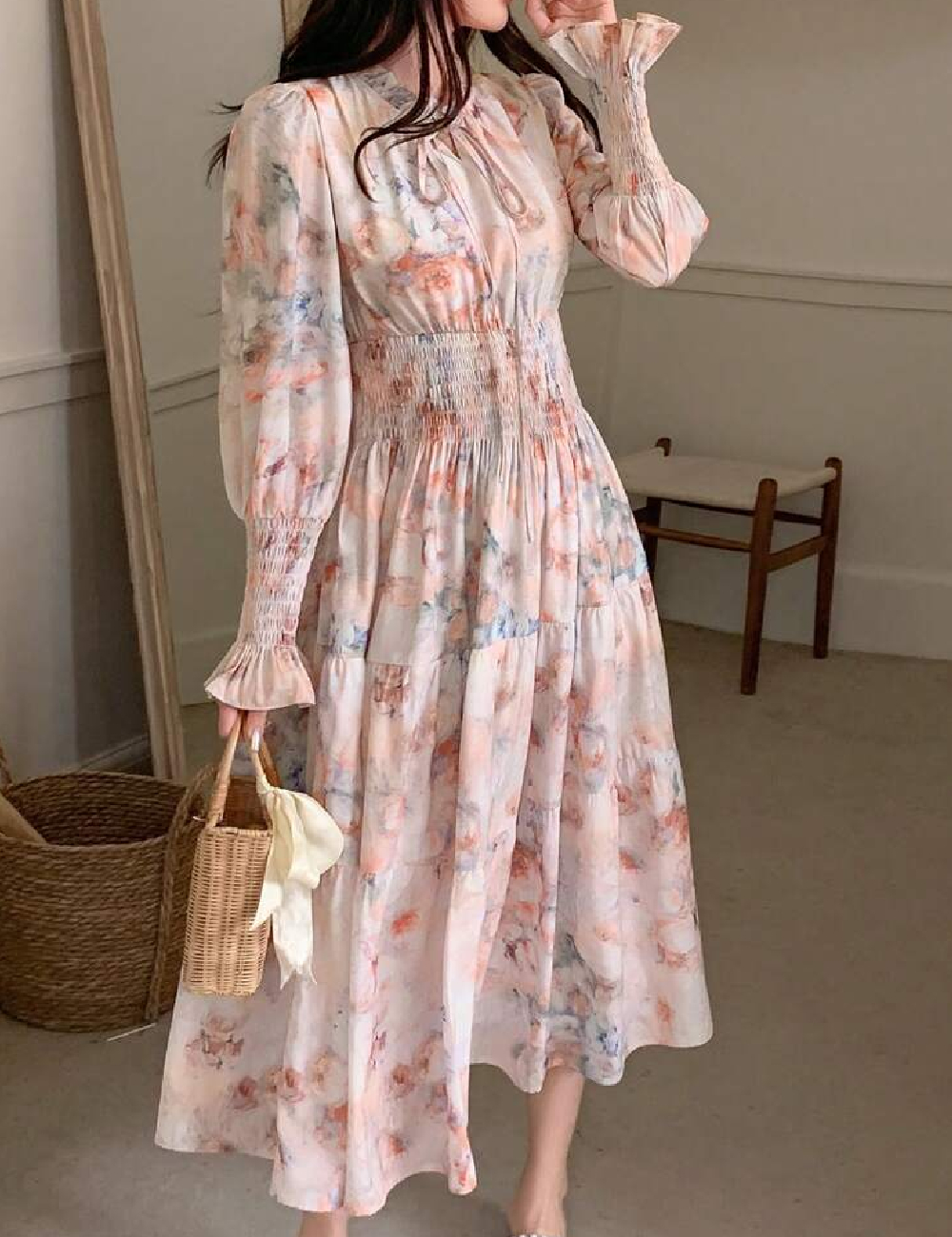 Rochie medie Dazy, mix culori