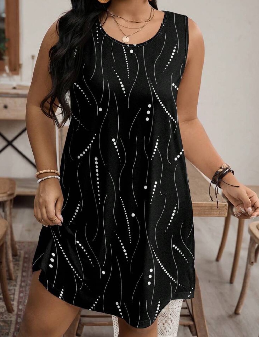 Rochie scurta SHEIN CURVE, negru - 1 | YEO