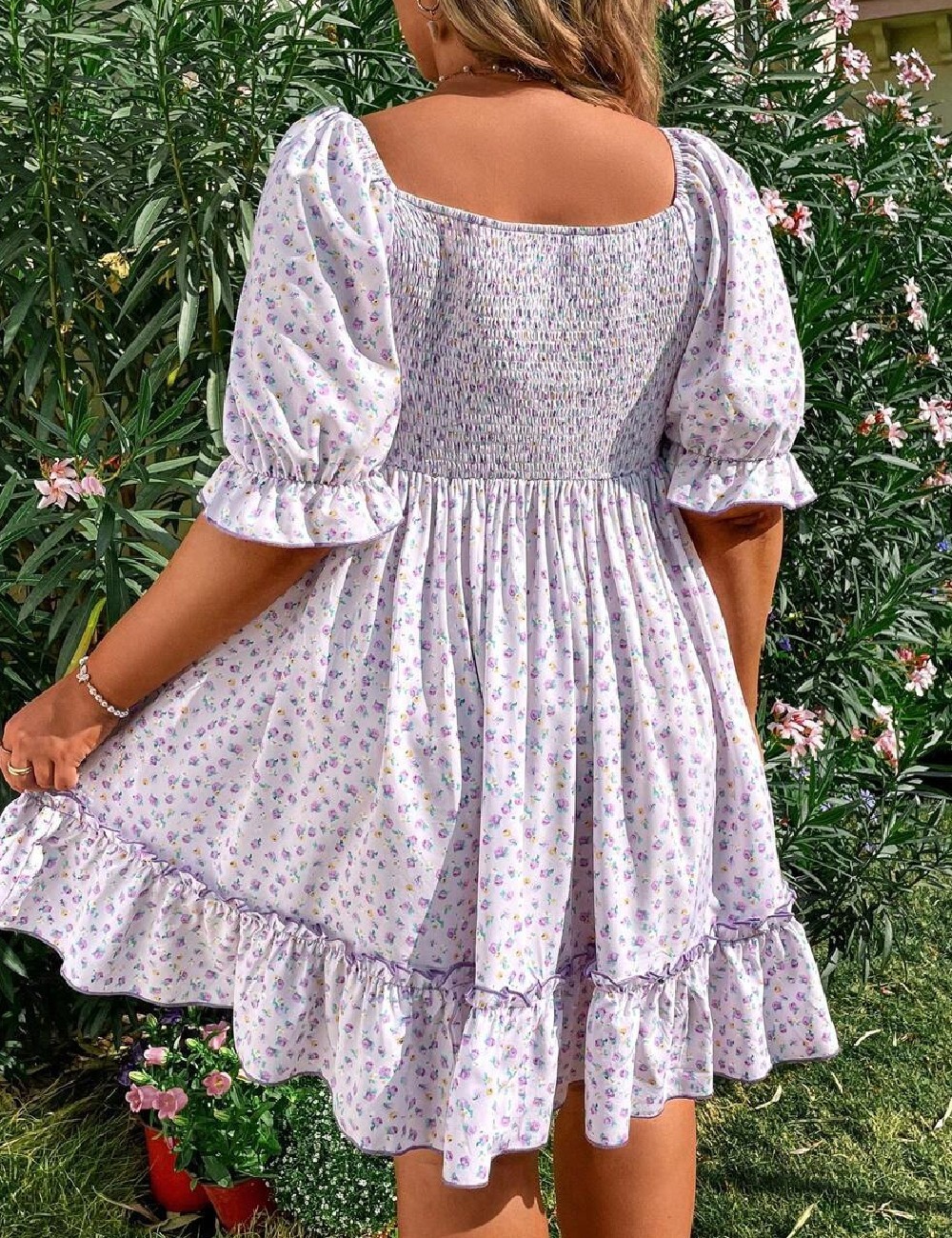 Rochie scurta SHEIN CURVE, lilac - 1 | YEO