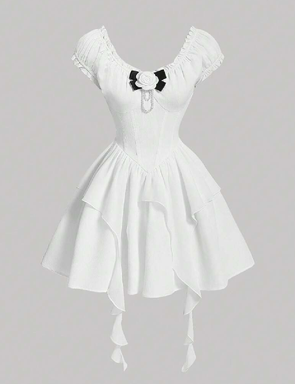 Rochie scurta SHEIN, alb