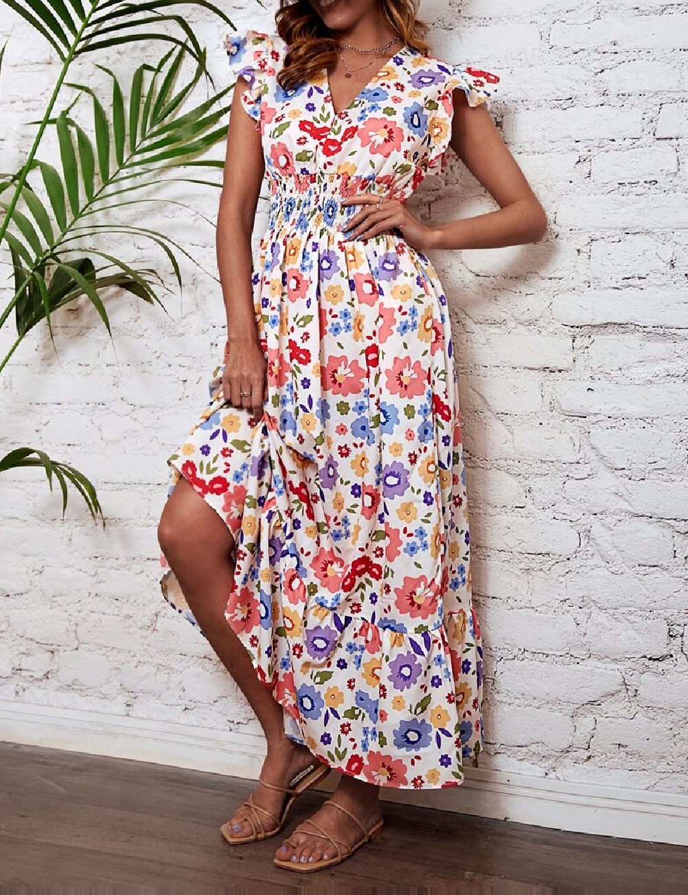 Rochie lunga SHEIN, mix culori