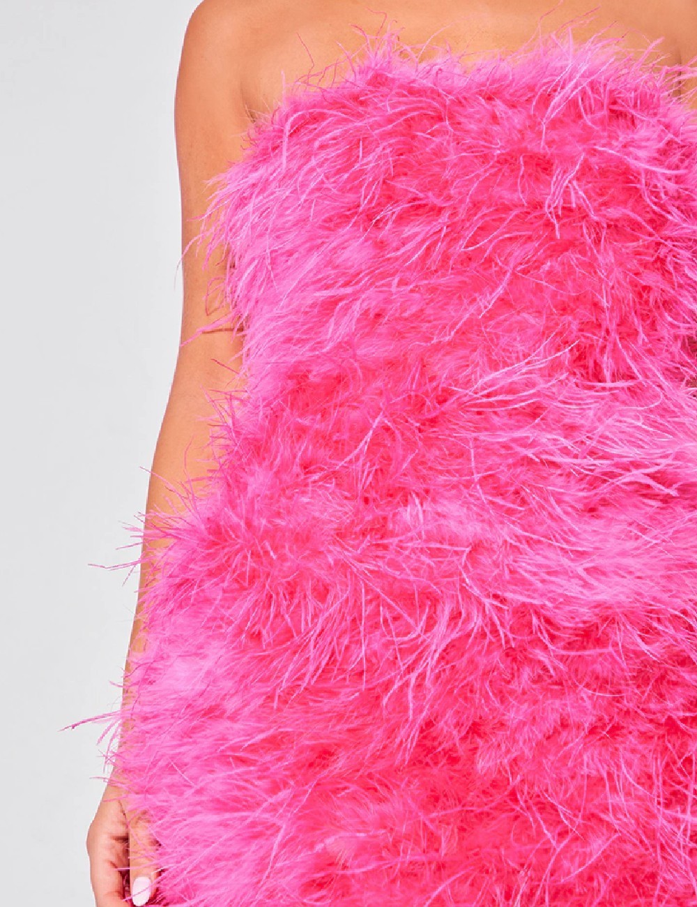 Rochie scurta PRETTYLITTLETHING, roz - 1 | YEO