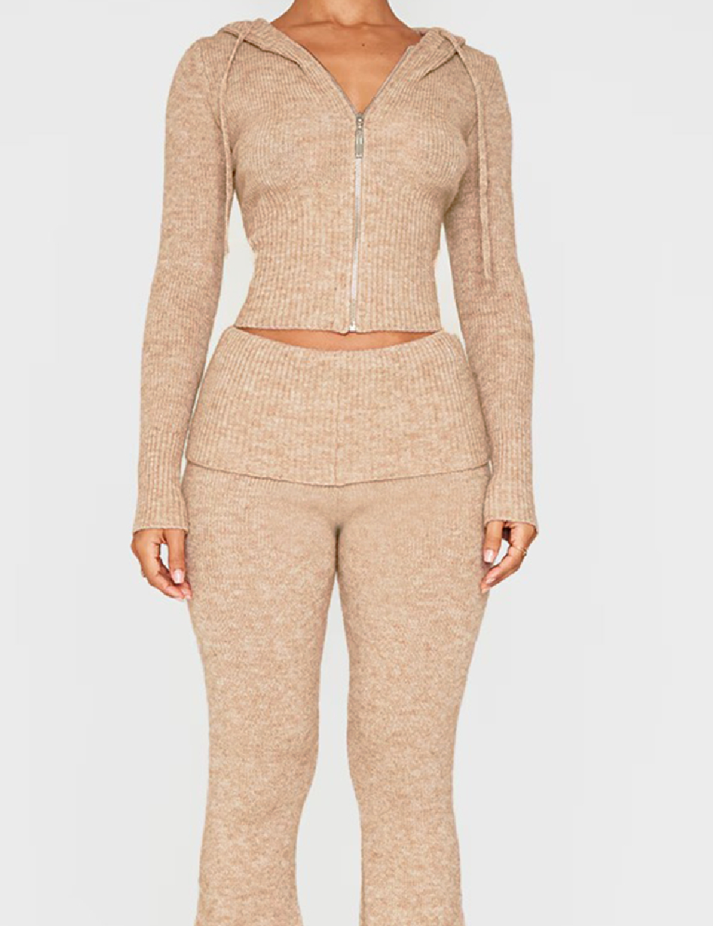Hanorac PRETTYLITTLETHING, crem