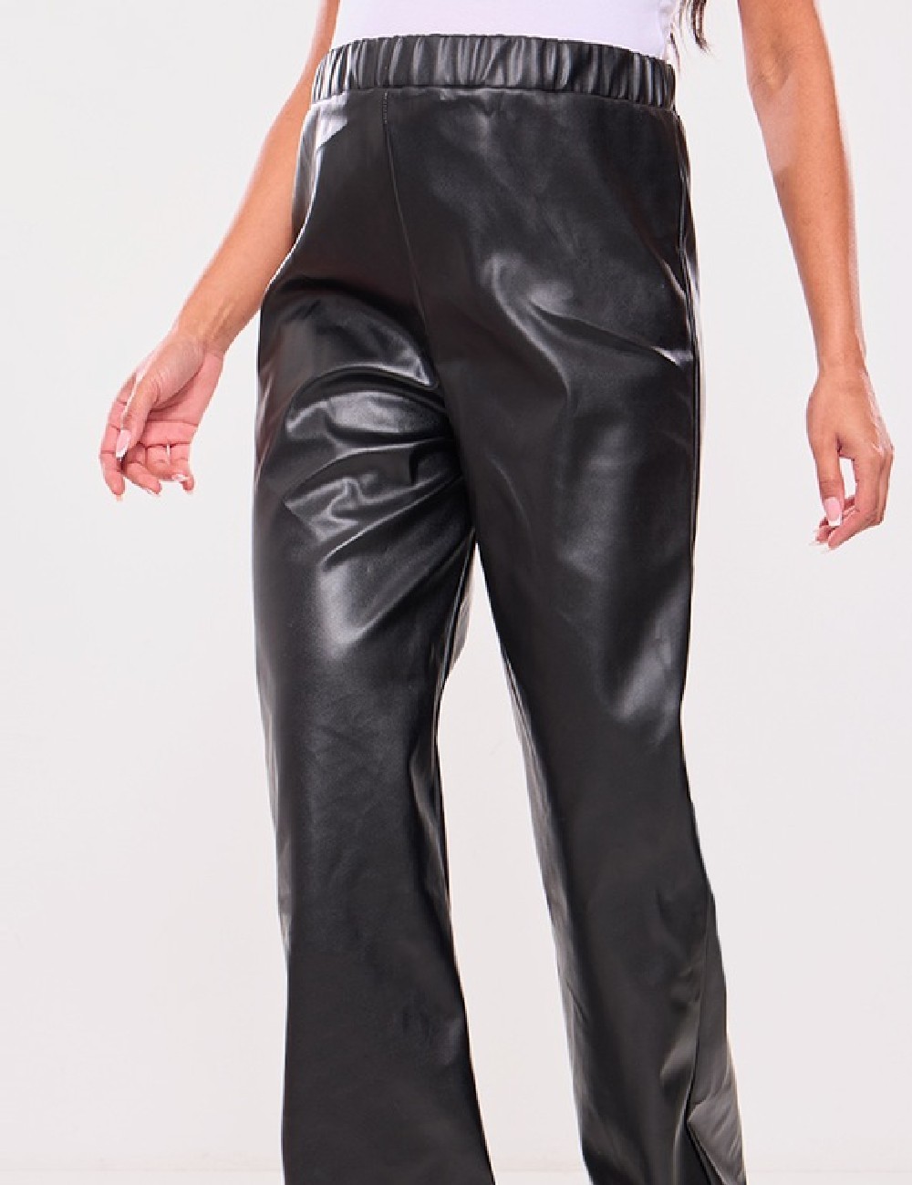 Pantaloni PRETTYLITTLETHING Maternity, negru - 1 | YEO