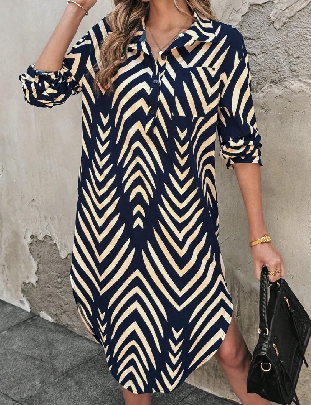Rochie medie SHEIN, bleumarin - 1 | YEO