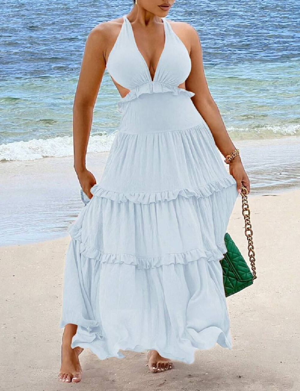 Rochie lunga SHEIN, albastru