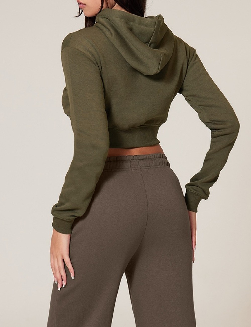 Hanorac PRETTYLITTLETHING, verde - 1 | YEO
