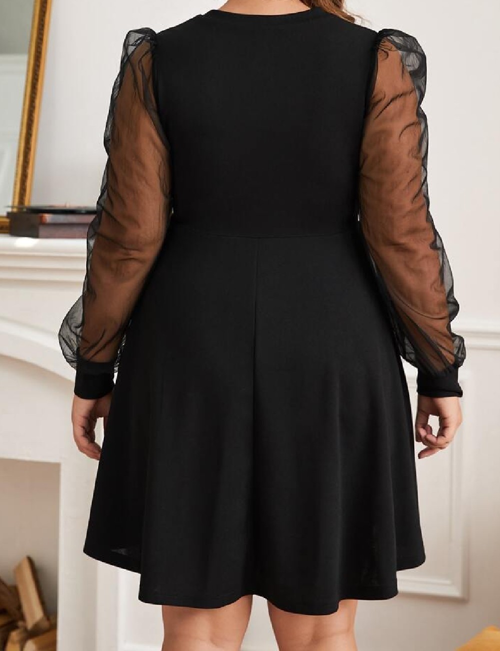 Rochie scurta SHEIN CURVE, negru - 1 | YEO