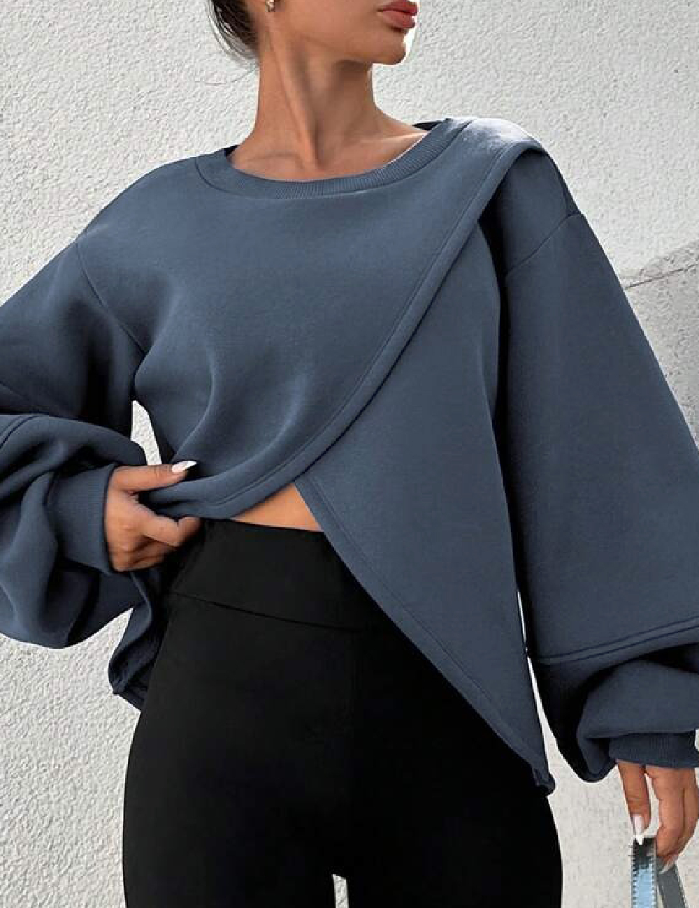 Bluza SHEIN, gri petrol