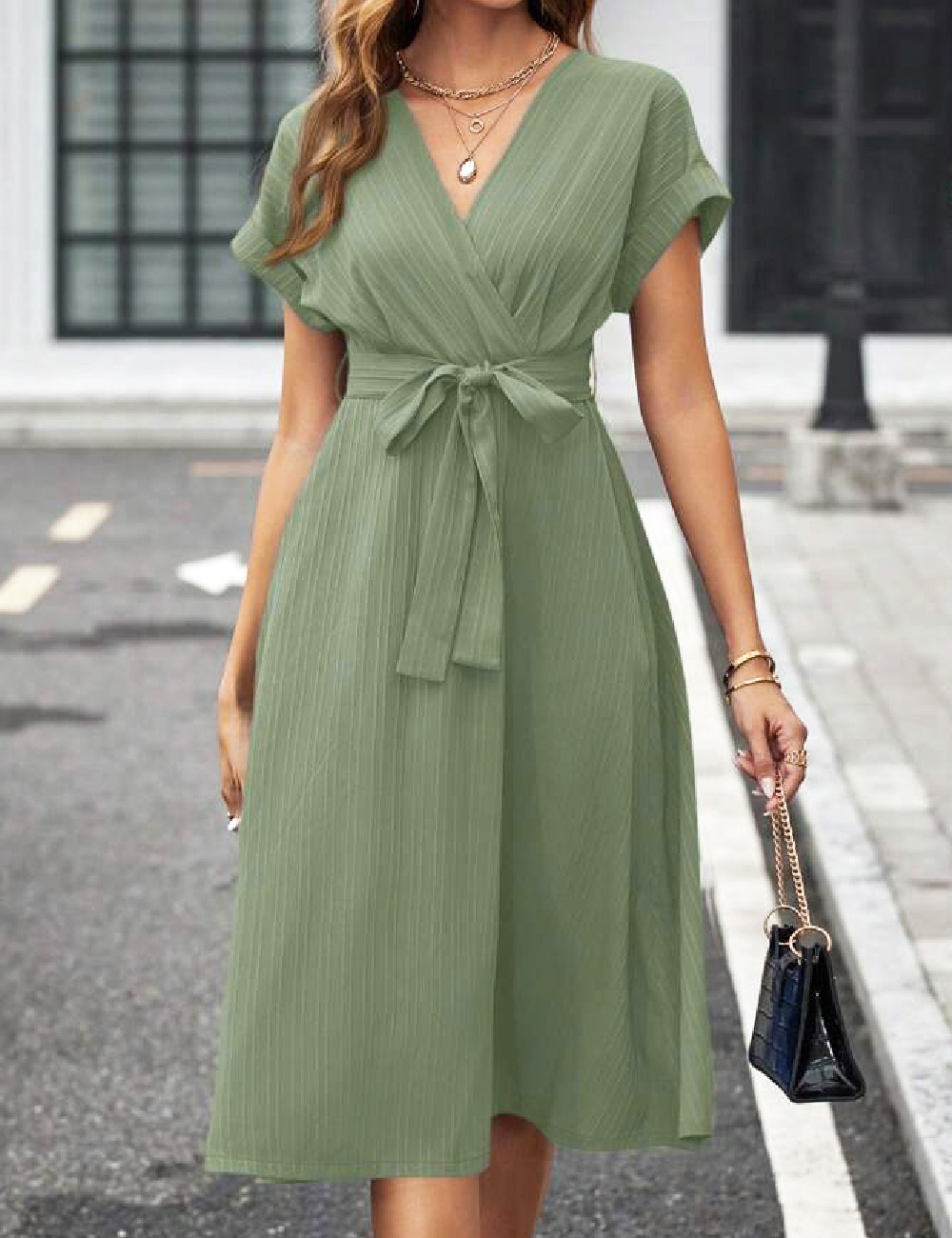 Rochie lunga SHEIN, verde