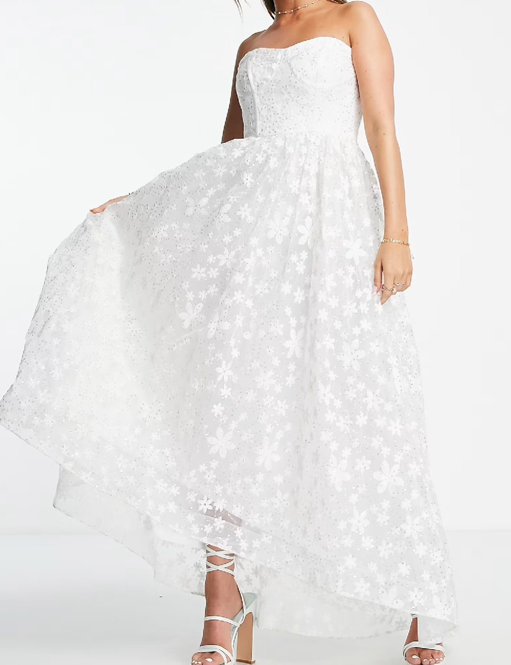 Rochie lunga Maya Deluxe, alb