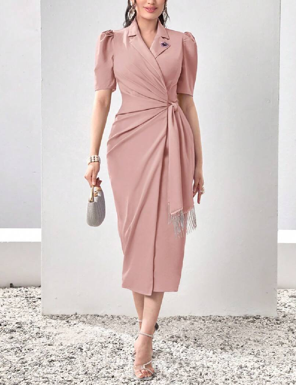Rochie lunga SHEIN, roz