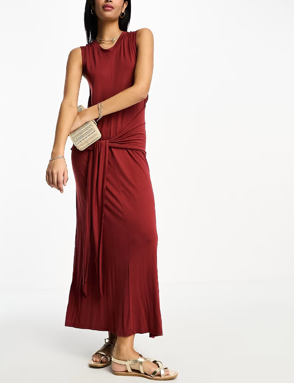 Rochie lunga ASOS, maro