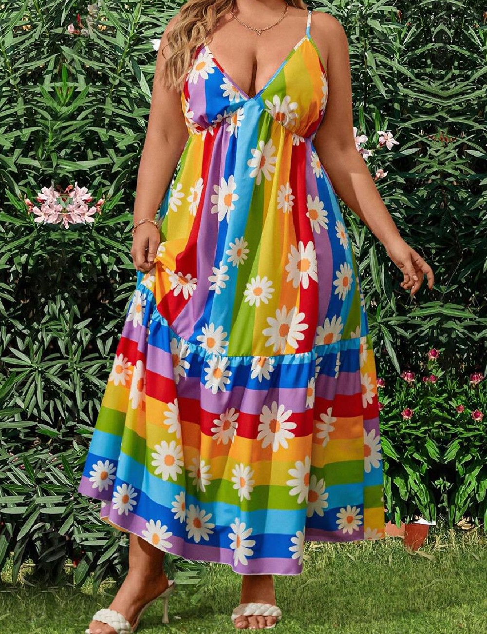 Rochie lunga SHEIN CURVE, mix culori - 1 | YEO